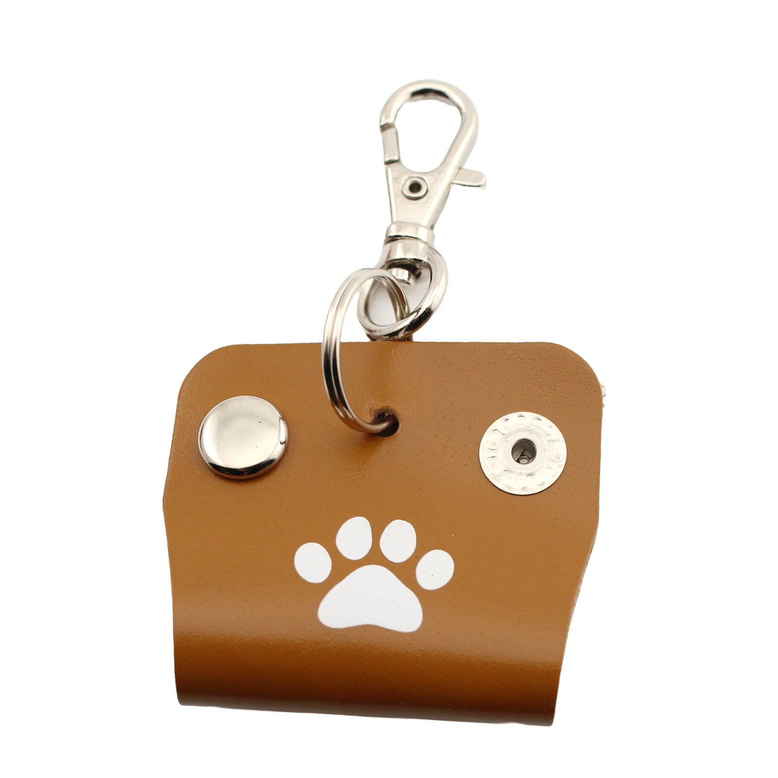 本革 キーホルダー 足あと 肉球 コード巻取り イヤホンコード収納 2WAY日本製 牛革定形外郵便限定 送料無料