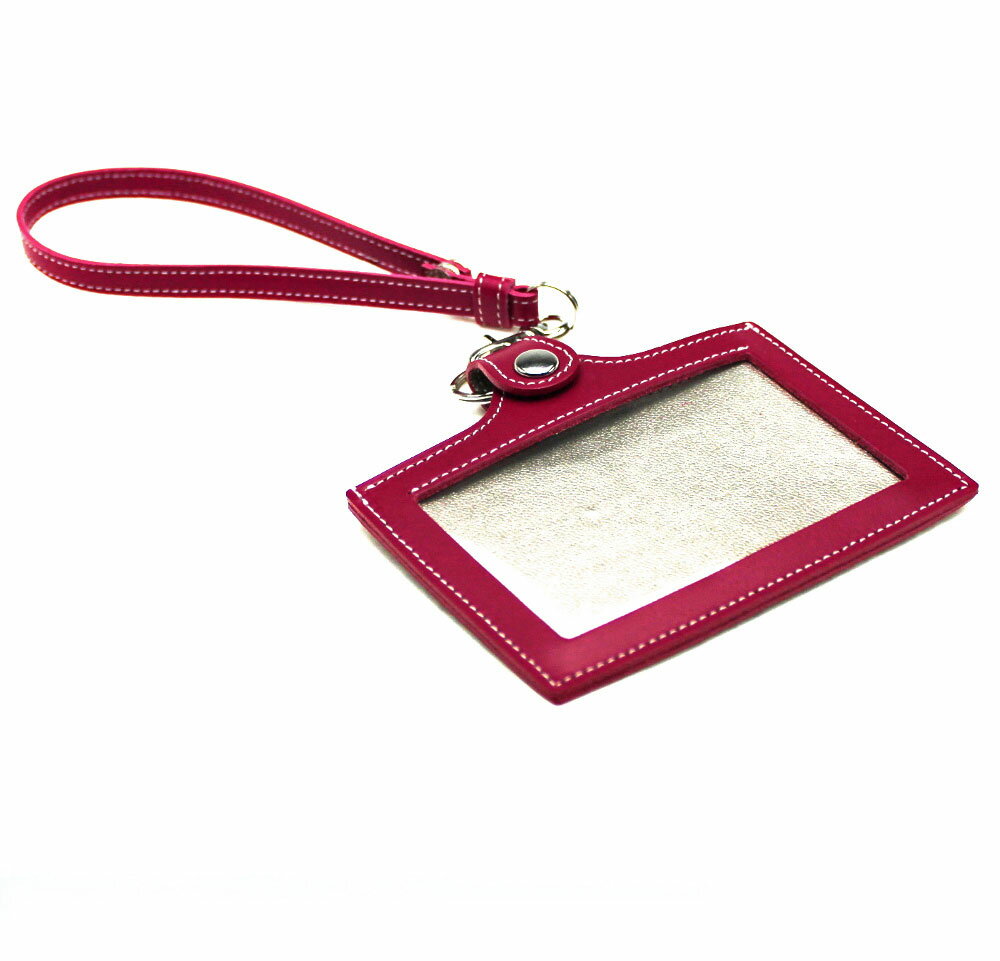 定形外郵便限定 送料無料IDケース カードホルダー 便利な 両面 パスケース ハンドストラップ付 自社工場直販 特別価格 革 日本製