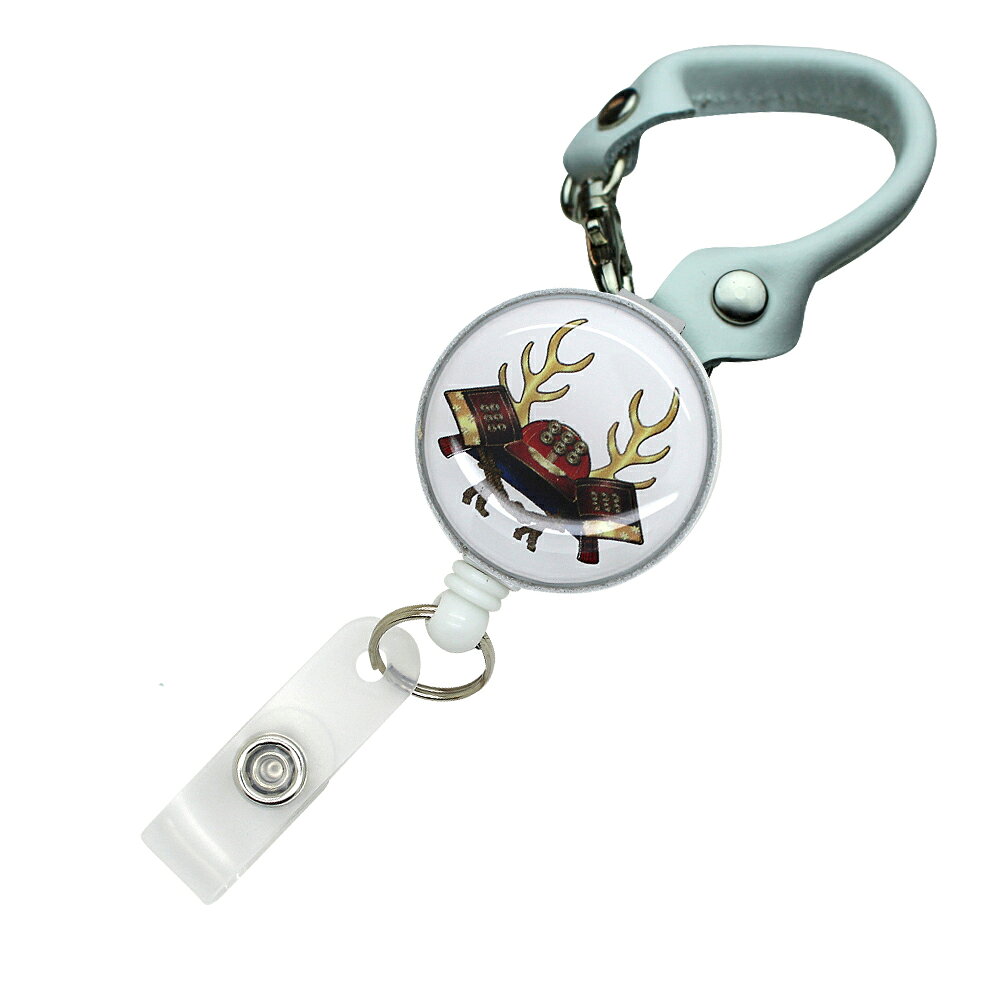 定形外郵便限定 送料無料真田幸村 リール付き ショートストラップ バックストラップ パスケースや鍵用に