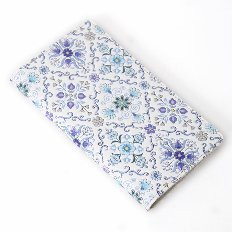 【 浅草文庫革 】 友禅染 オリエント柄 スマートフォン ケース iPhone Android Galaxy XPERIA 他機種対応 推奨15×8cm以下 手帳型 スマホ スマホケース 手帳型ケース 手帳ケース 江戸小紋 レディース