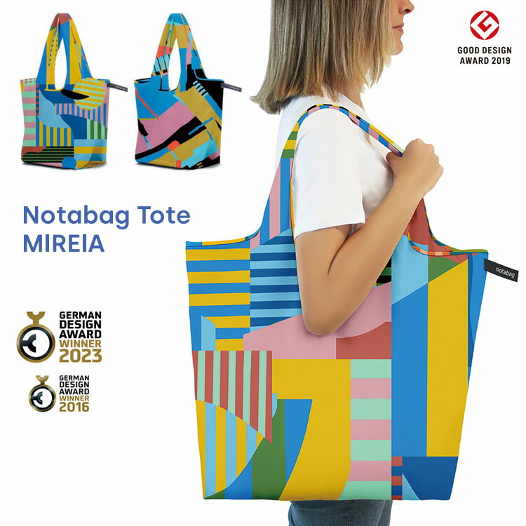 Notabag × MIREIA Tote ノットアバッグ トートバッグ スペシャルエディション BAG 軽量 男女兼用 エコバッグ コンパクト 旅行 鞄 メンズ レディース ギフト プレゼント ドイツ アート NTBT02