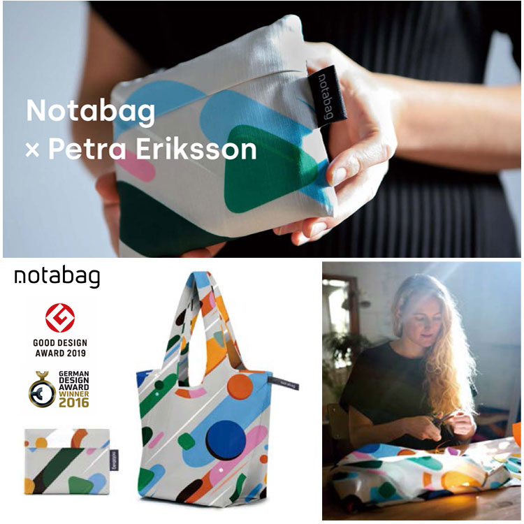 ノットアバッグ エコバッグ Notabag × Petra Eriksson Tote ノットアバッグ トートバッグ Fruit Salad BAG 軽量 男女兼用 エコバッグ コンパクト 旅行 鞄 メンズ レディース ギフト プレゼント ドイツ アート NTBT03