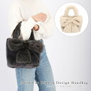 大きなリボンの ミンク ファー ハンドバッグ リボン 取り外し可能トートバッグ ミニバッグ 日本製 BAG 手提げ ファー レディース ギフト プレゼント(4)