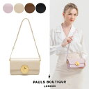 【セール】 PAULS BOUTIQUE LONDON 本革 2way ショルダーバッグ ミニバッグ 牛革 ポールズブティック BAG 牛革 斜め掛け レディー...