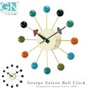 George Nelson Ball Clock ウォールクロック 掛け時計 インテリア 時計 壁掛け時計 おしゃれ シンプル モダン アメリカ レディース メ...