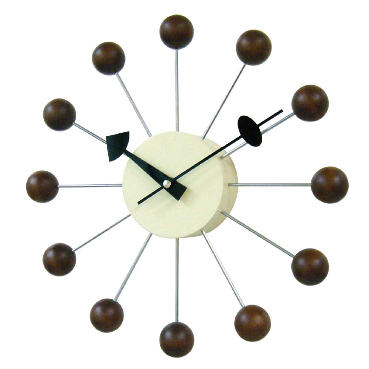 George Nelson Ball Clock ウォールクロック 掛け時計 インテリア 時計 壁掛け時計 おしゃれ シンプル モダン アメリカ レディース メンズ ギフト プレゼント 送料無料 ラバーウッド herbette-10136132 エルベート ブルーレーベル サンプル画像2