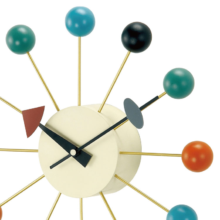 George Nelson Ball Clock ウォールクロック 掛け時計 インテリア 時計 壁掛け時計 おしゃれ シンプル モダン アメリカ レディース メンズ ギフト プレゼント 送料無料 ラバーウッド herbette-10136132 エルベート ブルーレーベル サンプル画像3