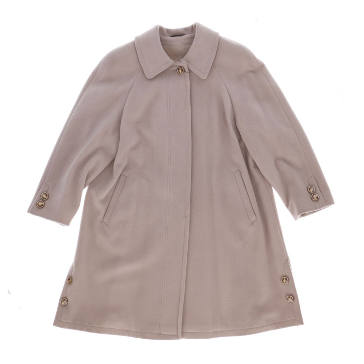 訳あり イタリアブランド ウール カシミヤ混 コート ベージュ 送料無料 レディース ギフト プレゼント