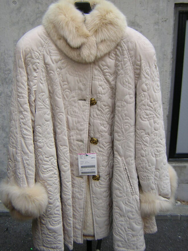 ラビット ファー ライナー ウール コート アイボリー 送料無料 レディース ギフト プレゼント