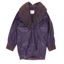 訳あり ラム レザー ジャケット パープル ナッパ加工 レディース ギフト プレゼント