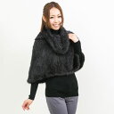 ミンク 編み込み ファー ポンチョ グレー 送料無料 レディース ギフト プレゼント