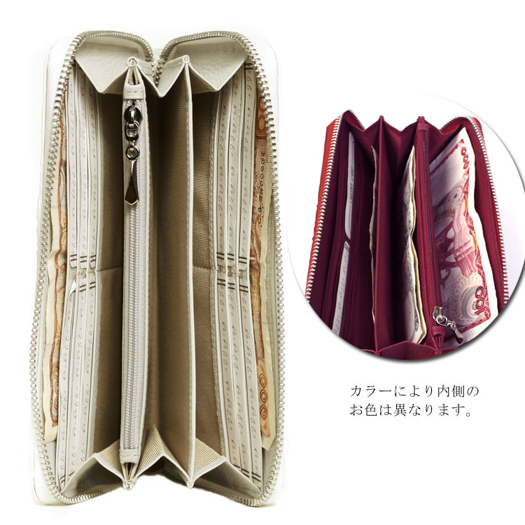 カイマンワニ レザー 財布 ラウンドファスナー 長財布 ワニ革 本革 レディース メンズ ギフト プレゼント ラウンドジップ 大容量 送料無料 ボルドー レンガ レッド ホワイト オレンジ ターコイズブルー