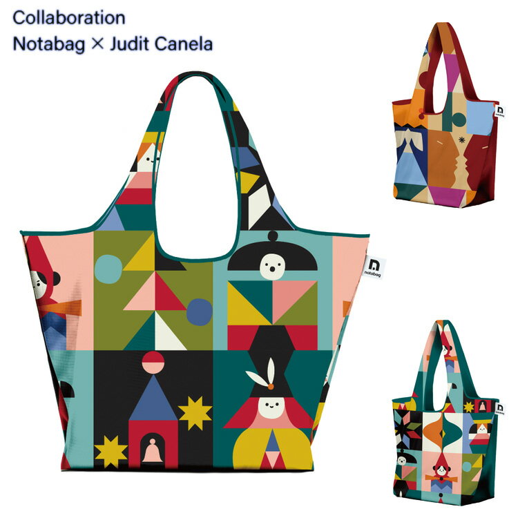 Rakuten - Notabag × Judit Canela トートバッグ ノットアバッグ Tote 軽量 トート 男女兼用 エコバッグ コンパクト 旅行 鞄 メンズ レディース ギフト プレゼント クリスマス ドイツ アート Playground Roots