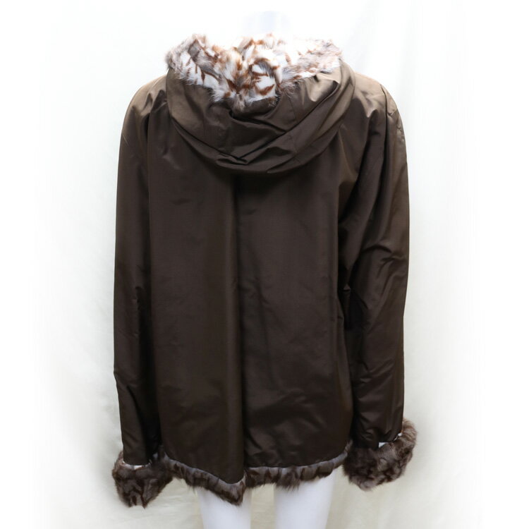 スキレル リス リバーシブル ファー ジャケット ブラウン 送料無料 レディース ギフト プレゼント