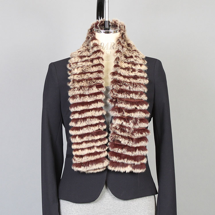 レッキスラビット ファー マフラー ワイン レディース ギフト プレゼント