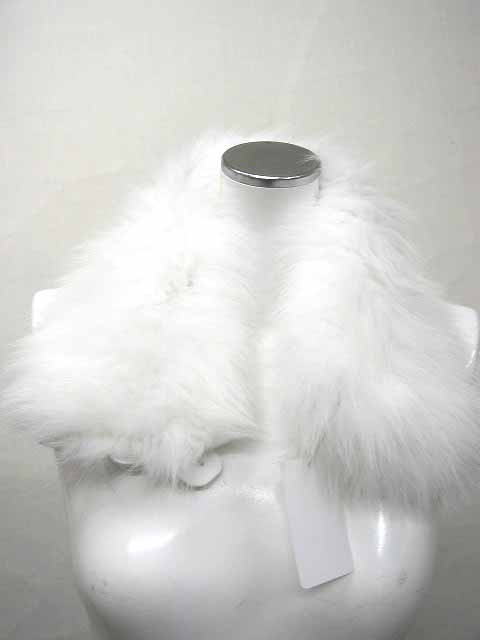 樂天商城 - ブルーフォックス 編み込み ファー マフラー ホワイト 送料無料 レディース ギフト プレゼント