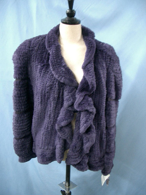 樂天商城 - ラビット 編み込み ファー ジャケット フリル 送料無料 レディース ギフト プレゼント