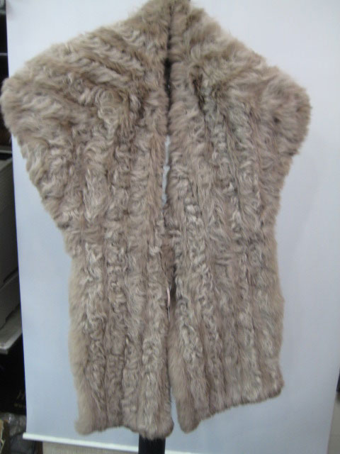 ラビット・チベットラム ファー ケープ モカベージュ 送料無料 レディース ギフト プレゼント
