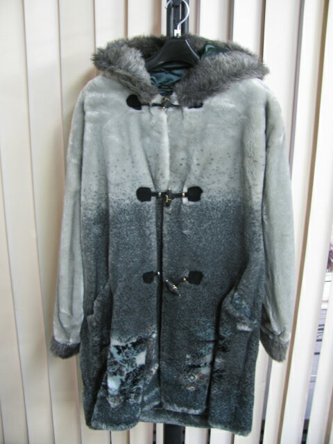 樂天商城 - イタリアブランド アクリル素材 フェイク ファー コート グレー 送料無料 レディース ギフト プレゼント