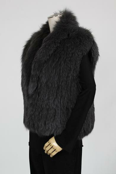 樂天商城 - ブルーフォックス ファー ベスト ダーク 送料無料 レディース ギフト プレゼント