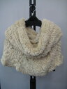 ラビット 編み込み ファー ポンチョ 送料無料 レディース ギフト プレゼント