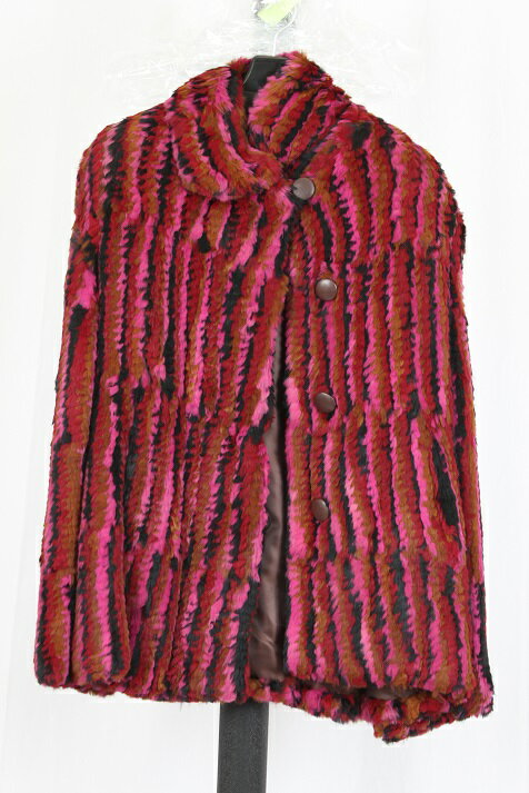 ラビット ファー ジャケット マルチカラー 送料無料 レディース プレゼント