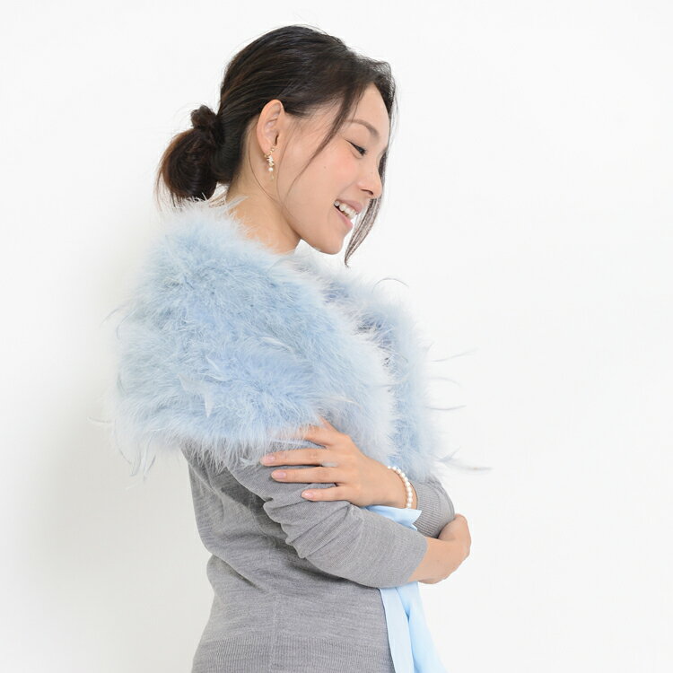 【セール】 ショール 羽根 フェザー ターキーフェザー ストール ショール ケープ ...