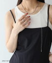 3WAY ボールチェーン タイネックレス ネックレス ロング Y字 スライド ラリエット おしゃれ チェーン メタルボール ユニーク 大人 きれいめ ゴールド シルバー アクセサリー 上品 大人可愛い モード スタイリッシュ オケージョン(4)