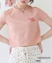 【nomnom】オリジナルブランドロゴの刺繡を施したちびTシャツ
