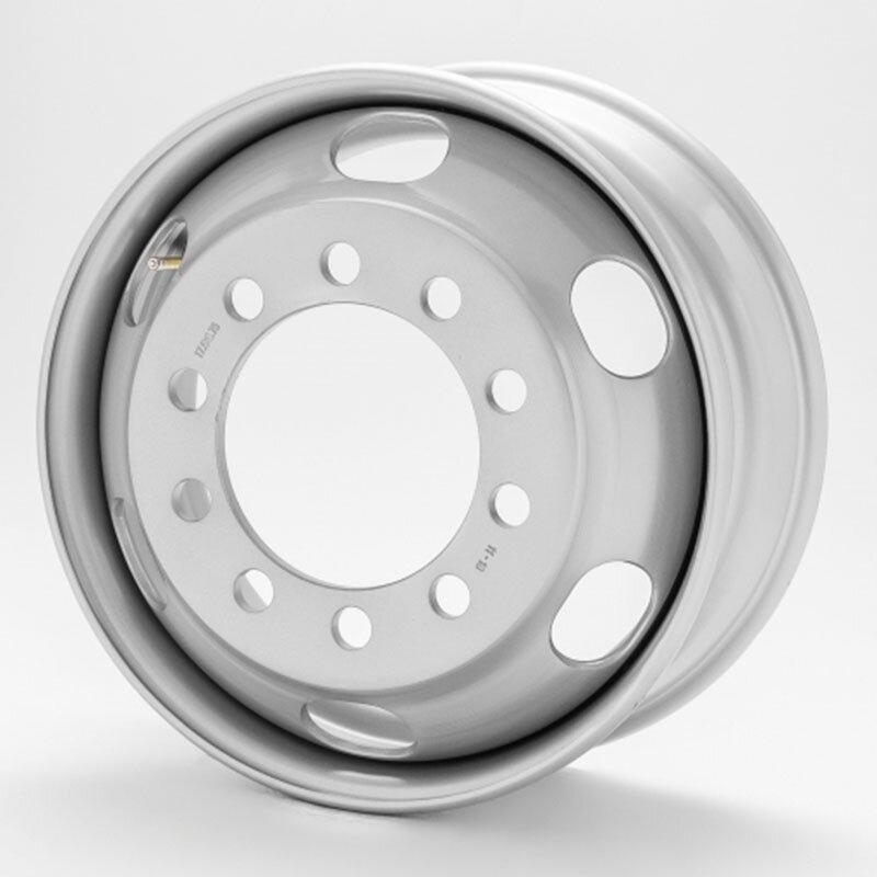Rakuten - 【取付対象 送料無料】DOT-Xスチールホイール 17.5インチ×6.75(135) 10穴/225 ISO規格 | 車ホイール スチールホイール スチール ホイール 鉄ホイール 鉄チン 車用 車用品 カー用品 トラック バス カー 車輪 部品 タイヤ 車 耐久性