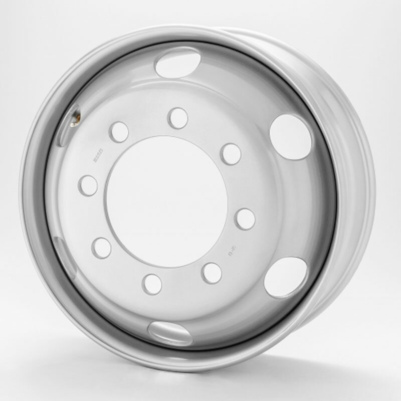 Rakuten - 【取付対象 送料無料】DOT-Xスチールホイール 22.5インチ×8.25(165) 8穴/285 JIS規格 | 車ホイール スチールホイール スチール ホイール 鉄ホイール 鉄チン 車用 車用品 カー用品 トラック バス カー 車輪 部品 タイヤ 車 耐久性