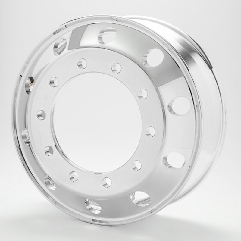 Rakuten - 【取付対象 送料無料】DOT-X 22.5インチ×8.25(165) 10穴/335 新ISO規格 アルミホイール 両面ポリッシュ | 車ホイール アルミ ホイール トラック 車用 車用品 カー用品 カー 車輪 部品 パーツ 軽い 放熱 軽量 タイヤ 車