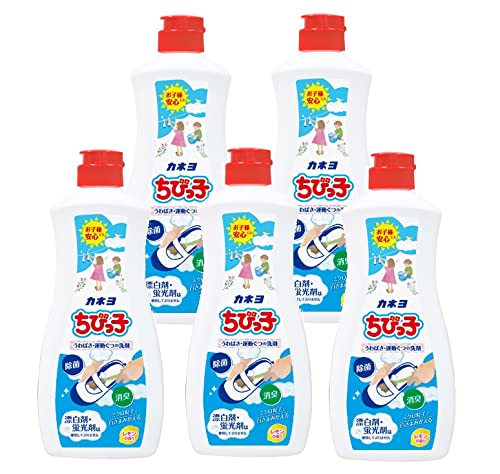 【まとめ買い】カネヨ石鹸 うわばき・スニーカー用洗剤 ちびっ子S 液体 450g 5個 送料無料