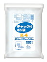 オルディ チャック付き ポリ袋 透明 100枚入 幅28×長さ40cm 厚さ0.04mm 書き込み欄付き K-4 送料無料