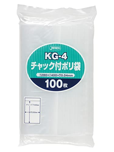 ・透明 縦40cm×横28cm×厚み0.04mm KG-4・・PatternName:縦40cm×横28cm・サイズ：縦40cm×横28cm×厚み0.04mm・生産国：タイ・色：透明・中身が見えて封ができるポリ袋・KG-4＜商品特徴＞ ●無...