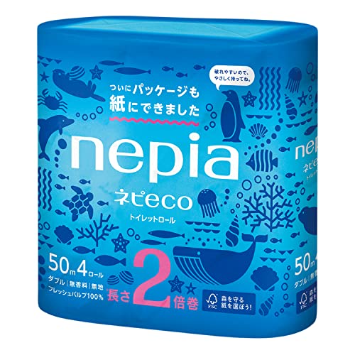 ネピア ネピeco トイレットロール 2倍巻4ロールダブル 送料無料