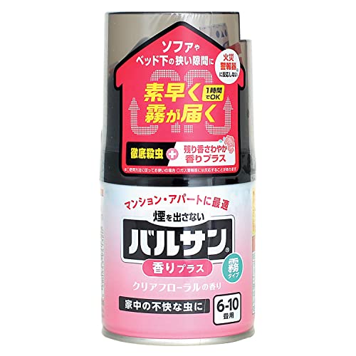 バルサン 香りプラス 霧 クリアフローラルの香り 46.5g(6~10畳用 ) 送料無料 1