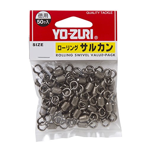 YO-ZURI(ヨーヅリ) 雑品・小物: ローリングサルカン徳用 黒 1/0 送料無料