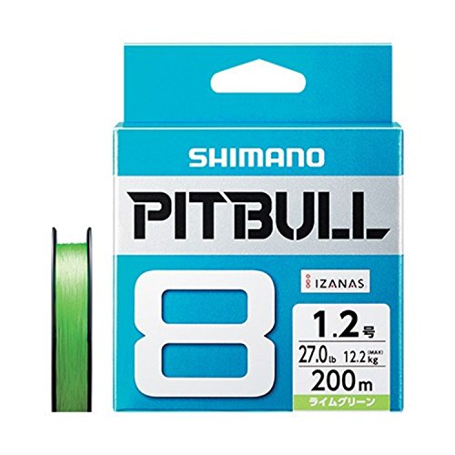 シマノ(SHIMANO) PEライン ピットブル 8本編み 200m 2.0号 ライムグリーン 42.8lb PL-M68R 釣り糸 ラ 送料無料