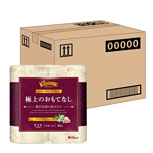 【ケース販売】 クリネックス 極上のおもてなし トイレット4ロール 30mダブル ×10パック入り 送料無料