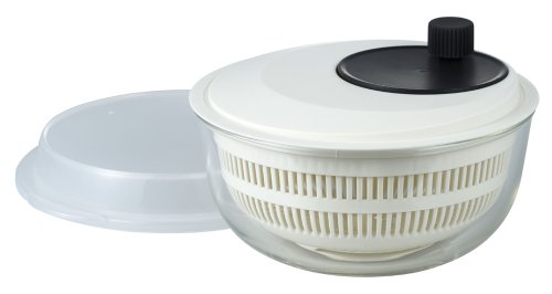 iwaki(イワキ) 耐熱ガラス サラダスピナー 野菜水切り器 ボウル ベーシック K345SS 送料無料