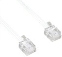 ナカバヤシ Digio2 スリムモジュラーケーブル 5m/電話線/コネクター TEL-205EW 送料無料