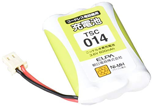 エルパ (ELPA) 電話機用充電池 サンヨー同等品 電池パック 3.6V 600mAh ニッケル水 ...