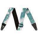 Fender カナダ製ナイロンストラップ Tie Dye Acid Wash Strap Teal  ...