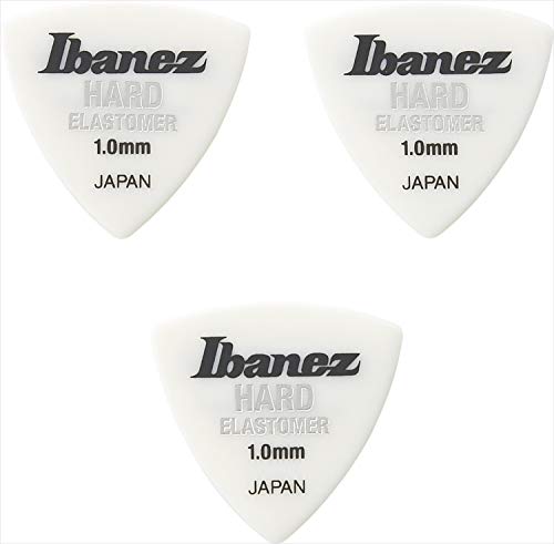 Ibanez アイバニーズ 新素材エラストマーを使用した新感覚ピック 3枚入 シャープなトライアングル形状 HARD 1.0mm BEL 送料無料