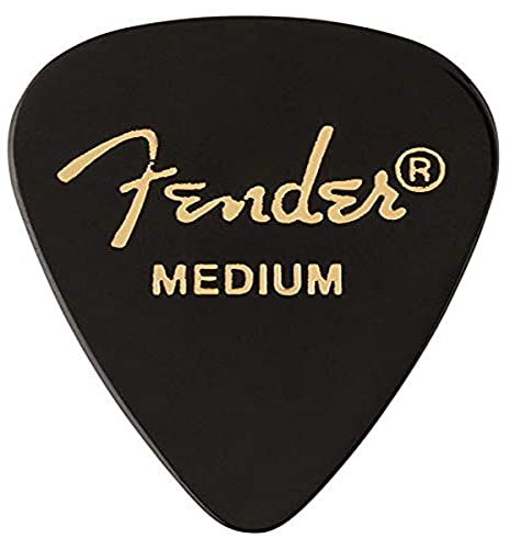 Fender tF_[ sbN Classic Celluloid Black 351 Shape Medium 12 Count 