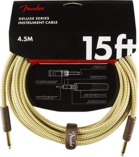 Fender ɥ֥ Deluxe Series Instrument Cable Straight/Straight 15' ̵