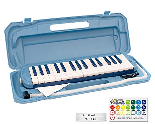 KC キョーリツ 鍵盤ハーモニカ メロディピアノ 32鍵 マリン P3001-32K/MARINE (ドレミ表記シール・クロス・お名前シ 送料無料