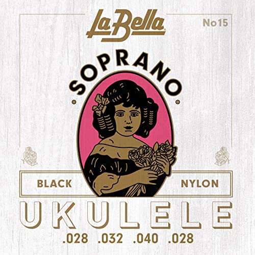 La Bella（ラベラ） ウクレレ弦 ソプラノ用 15 Soprano Black 送料無料