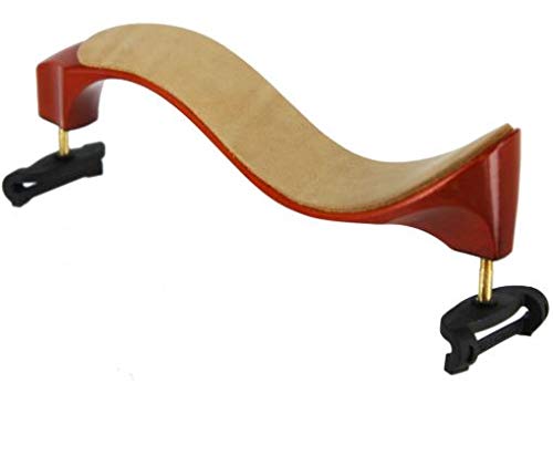 ・ブラウン 4/4 43401-2281・MAH-MACH ONE MAPLE WOOD VIOLIN SHOULDER REST 4/4-3/4 with HOOK・カナダ製 「肩当部から脚受け部までの一体成型」と「他社にはない肩当部の薄さと軽さ」から、クリアで音抜けの良さを実現。・一部業者の取扱商品には、国内製造業者の製造した足が 追加されているものがありますが・ボディ素材が楽器の裏板と同じ「メイプル材」を使用していることで音抜けの良さと、独特なS字形状でがっちりと安定したフィット感があります。・基本的な設計はスタンダードと同じですが、肩に当たる部分の形状が大きく異なり、肩の後ろまで回り込むような形状をしています。説明 基本的な設計はスタンダードと同じですが、肩に当たる部分の形状が大きく異なり、肩の後ろまで回り込むような形状をしています。 この形状により、肩に引っ掛けるような装着感が生まれます。スタンダードに対して、肩幅があまりない痩せ型の方や、女性に人気のモデルです。